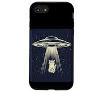 Divertente storia di UFO e Cat per gli appassionati di spazio Custodia per iPhone SE (2020) / 7 / 8