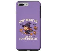 Divertente strega di Halloween non farmi prendere le mie scimmie volanti Custodia per iPhone 7 Plus/8 Plus