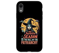 Divertente strega femminista La mia stagione preferita Halloween liberale Custodia per iPhone XR