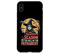 Divertente strega femminista La mia stagione preferita Halloween liberale Custodia per iPhone XS Max