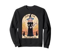 Divertente Strega Halloween Zucca Feelin Carino Maledizione Donne Uomini Felpa