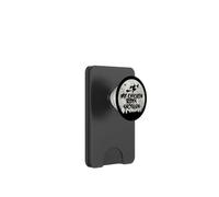 Divertente strega Il mio pollo cavalca il fucile PopSockets PopWallet per MagSafe