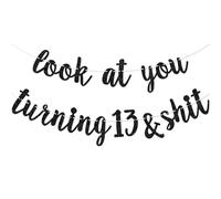 Divertente striscione per 13° compleanno, decorazioni per 13° compleanno per ragazzi e ragazze, forniture per feste per adolescenti Bruh I'm 13, decorazione OMG Ur a Teenager, NO DIY