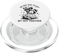 Divertente sulla mia strada per ottenere la mia merda insieme Tartaruga & Racoon PopSockets PopGrip per MagSafe