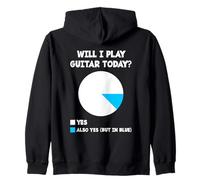 Divertente suonerò la chitarra oggi? | Guitar Music Lover Felpa con Cappuccio