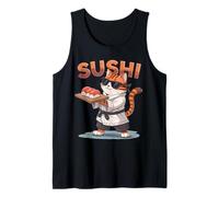 Divertente Sushi Cat Chef Carino Anime Giapponese Bambini Ragazzi Ragazze Canotta