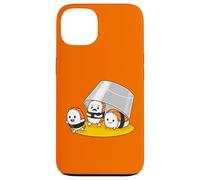 Divertente Sushi Fuga Cartoon Kawaii Giapponese Food Art Custodia per iPhone 13