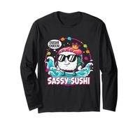 Divertente Sushi Queen Sassy Roll per Cibo per Donne e Maglia a Manica