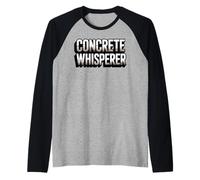 Divertente Sussurro concreto dicendo umoristico Costruttore Lavoro Padre Maglia con Maniche Raglan