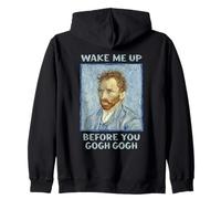 Divertente svegliami Prima di Andare Van Gogh Messy Genius Master Felpa con Cappuccio
