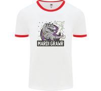 Divertente T- Rex Martedì Grasso Grawr Dinosauro Uomo Ringer