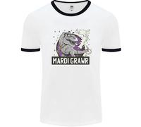 Divertente T- Rex Martedì Grasso Grawr Dinosauro Uomo Ringer