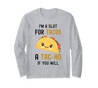 Divertente Taco Sono Una Troia per Tacos Carino Adorabile Cibo Kawaii Maglia a Manica