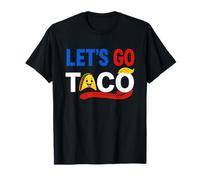 Divertente Taco Tee Let's Go Taco American Patriot Maglietta