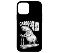 Divertente tapis roulant cardio palestra ippopotamo cardi-oh-no ippopotamo Custodia per iPhone 12 mini