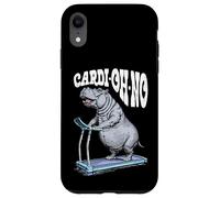 Divertente tapis roulant cardio palestra ippopotamo cardi-oh-no ippopotamo Custodia per iPhone XR