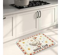 Divertente tappetino da cucina con uccellino per pavimento, con imbottitura confortevole, lavabile, per cucina, lavanderia, bagno, 50 x 78 cm