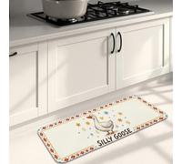 Divertente tappetino da cucina con uccellino per pavimento, con imbottitura decorativa, confortevole, lavabile, per lavelli da cucina, lavanderia, bagno, 40,6 x 119,6 cm