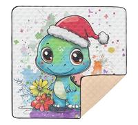 Divertente tappetino da gioco pieghevole con dinosauro per interni ed esterni, leggero, per sala giochi, per bambini, bambini, 127 x 127 cm