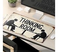 Divertente tappetino per il mouse con due uomini in abito seduto uno di fronte all'altro a un tavolo. Tappetino per mouse divertenti tappetini per mouse per lavoro divertente accessori da scrivania