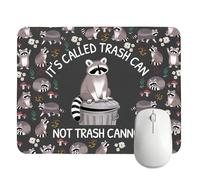 Divertente tappetino per mouse con disegno di procione, con scritta in lingua inglese "It's called Trash Can Not Trash Cannot Cannot Trash Cannot Trash Cannot Animal Office Desk Decor Accessory Humor
