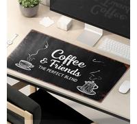 Divertente tappetino per mouse con scritta "Enjoy Coffee and Friends Together", tappetino per mouse da scrivania, ottimo