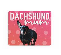 Divertente tappetino per mouse da lavoro in ufficio Mousepad accessori da scrivania computer collega bassotto mamma proprietario cane salsiccia regalo cane battute MM419