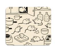Divertente tappetino scolapiatti con retro in gomma assorbente in terra diatomacea beige con animali da cucina, gadget per bancone della cucina, 60 x 50 cm