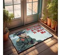 Divertente tappeto da bagno bambino in uniforme: una storia di innocenza e avventura zerbino Welcome-Ish porta d'ingresso cartello in casa (50 x 80 cm)