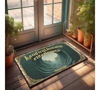 Divertente tappeto da bagno con scritta "Viaggio magico attraverso il tunnel incantato", zerbino Welcome-Ish per porta d'ingresso (50 x 80 cm)