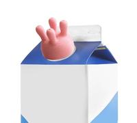 Divertente tappo per bottiglia di latte, tappo per bottiglia di latte portatile, coperchio per beccuccio per versare il latte, deviatore per il latte, tappi per bottiglie di latte, per