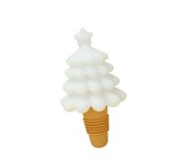 Divertente tappo per bottiglia di vino in silicone a forma di albero di Natale, facile da pulire, guarnizione in silicone per feste e feste
