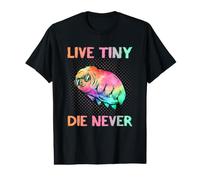 Divertente Tardigrade Live Tiny Die Never Science Nerd STEM Umorismo Maglietta con Stampa Grafica Economica