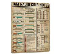 Divertente targa in metallo con prosciutto, radio, presepe, note, radio amatoriale, poster per bar, decorazione per la casa, regalo per genitori, in modo che i bambini possano acquisire conoscenza