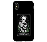 Divertente Tarocchi Del Cane Genitore Schnauzer In Miniatura Custodia per iPhone X/XS