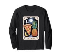 Divertente Tarocco Scherzo Prosciutto Ananas Pizza Maglia a Manica