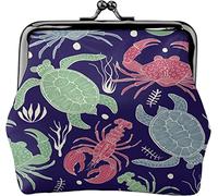 Divertente tartaruga gambero modello fibbia portamonete in pelle borsa vintage bacio serratura portamonete portafogli per donne ragazze
