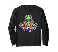 Divertente Tartaruga meditando Animali della Pace Maglia a Manica