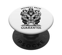 Divertente tatuaggio Gorilla Monkey Back Garanzia Tatuaggio Amante PopSockets PopGrip Adesivo