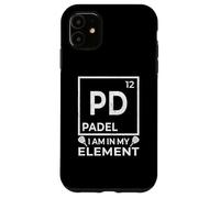 Divertente tavola periodica di giochi di parole per gli amanti e i giocatori di paddle Custodia per iPhone 11
