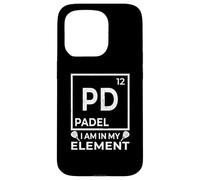 Divertente tavola periodica di giochi di parole per gli amanti e i giocatori di paddle Custodia per iPhone 15 Pro