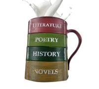 Divertente tazza da caffè 3D dipinta libro Design tazze di vino in resina