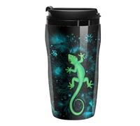 Divertente tazza da caffè con geco grafico divertente bicchiere isolato a prova di perdite tazza da viaggio con coperchio 250 350 ml