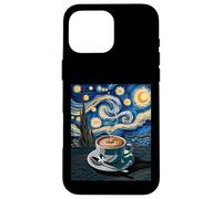 Divertente tazza da caffè con scritta "Starry Night", per donne e uomini Custodia per iPhone 16 Pro Max