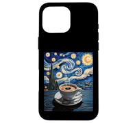 Divertente tazza da caffè con scritta "Starry Night", per donne e uomini Custodia per iPhone 16 Pro Max