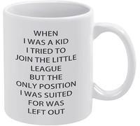 Divertente tazza da caffè in ceramica da 11 once - Quando ero bambino ho provato a entrare nella Little League, ma l'unica posizione per cui ero adatto era questa - Tazza da caffè e tè originale per d