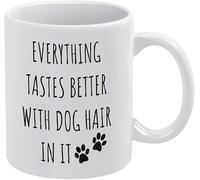 Divertente tazza da caffè in ceramica da 11 once - Tutto ha un sapore migliore con i di cane - Tazza da caffè e tè originale per donne, capo, amiche, dipendenti o coniugi