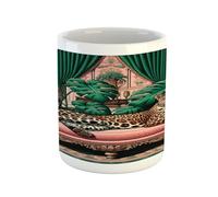 Divertente Tazza Pensionata Pink and Jade Green Graffi-Resistente Tazza Regalo Natale 330ML per Regali per Pensionati,Casa,Festa del Papà,Festa dei Nonni