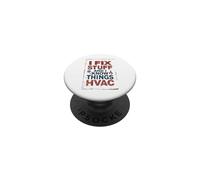 Divertente tecnico HVAC Riparo cose e so cose PopSockets PopGrip Adesivo