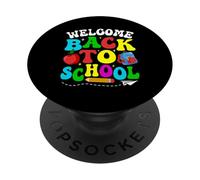 Divertente tema colorato per il ritorno a scuola PopSockets PopGrip Adesivo